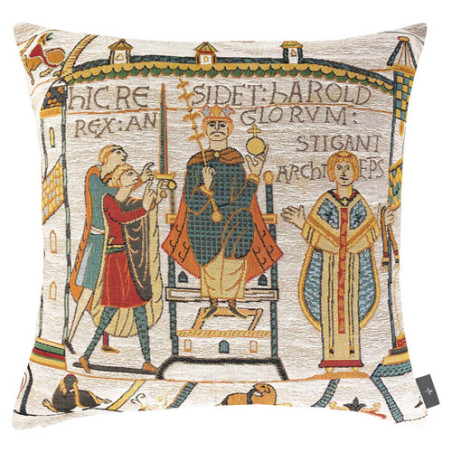 Housse de coussin Bayeux - Sacre de Harlod