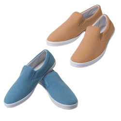 Mocassins toile mémoire de forme - les 2 paires