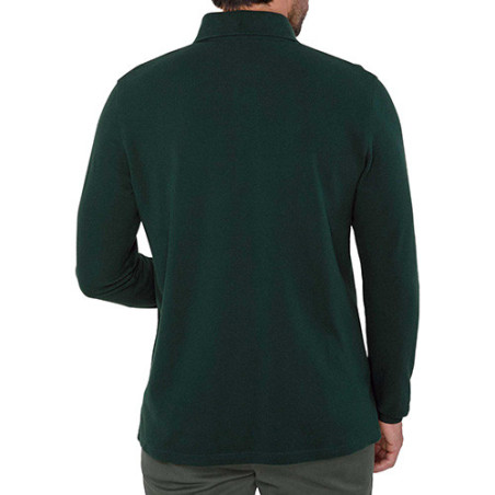 Polo piqué de coton manches longues