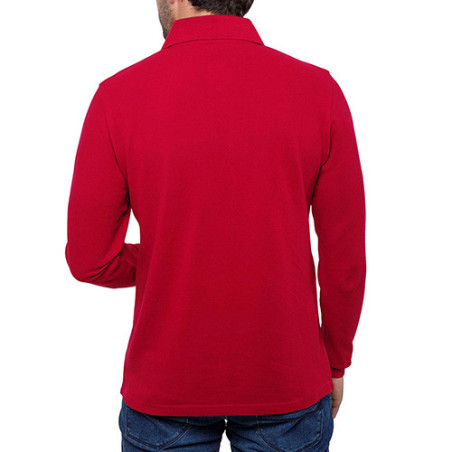 Polo piqué de coton manches longues