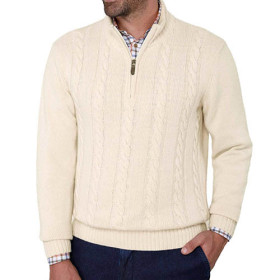 Pull torsades laine & cachemire (2)