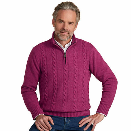 Pull torsades laine & cachemire