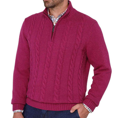 Pull torsades laine & cachemire