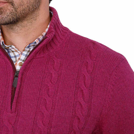 Pull torsades laine & cachemire