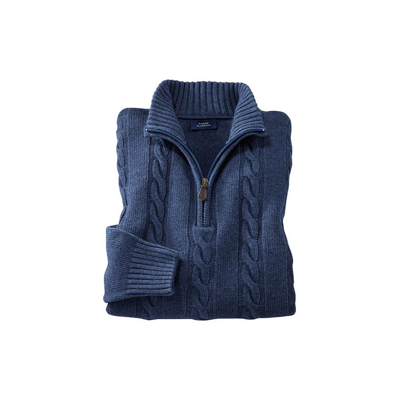 Pull torsades laine & cachemire