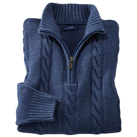 Pull torsades laine & cachemire