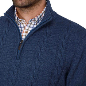 Pull torsades laine & cachemire