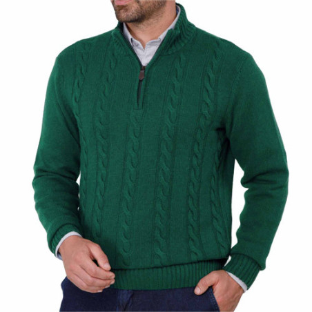 Pull torsades laine & cachemire