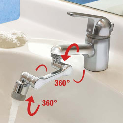 Aérateur de robinet rotatif