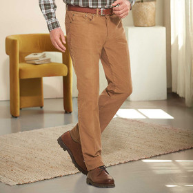 Pantalon velours élastiqué (4)