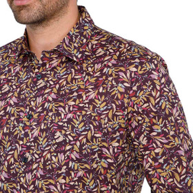 Chemise imprimé feuillage (3)
