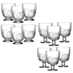 Les 6 verres à eau + les 6...