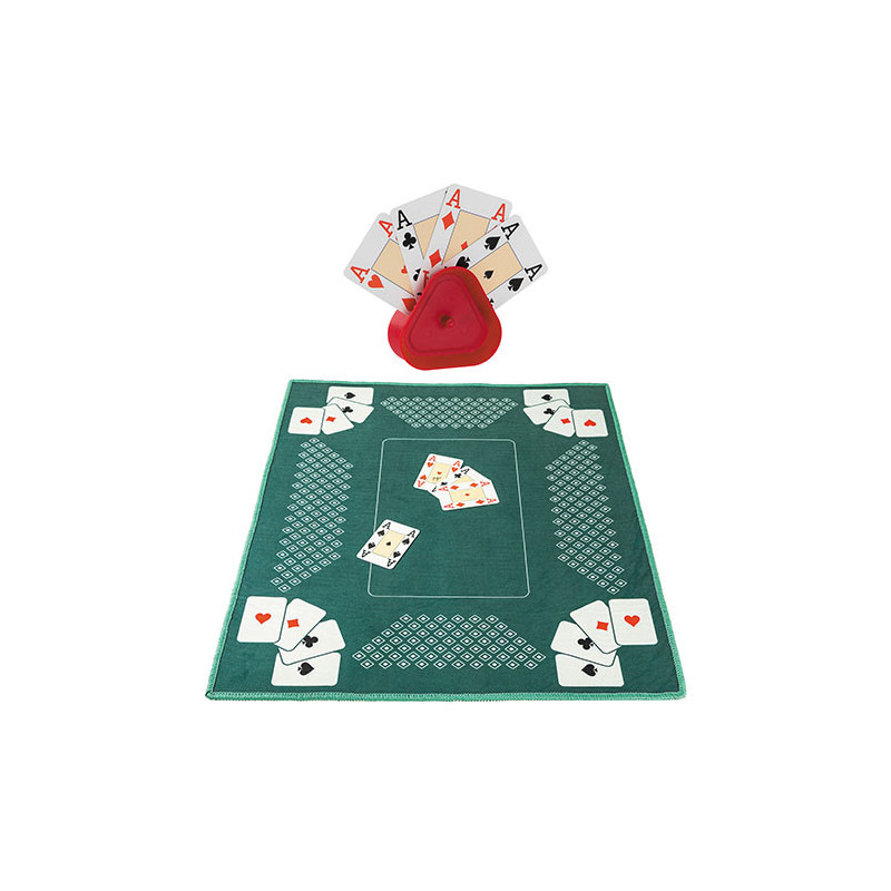 L'ensemble tapis + porte-cartes + jeu
