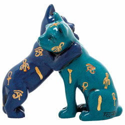 Chats égyptiens câlin