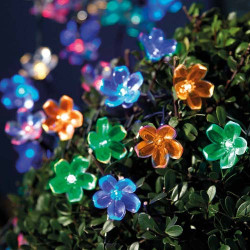 Guirlande solaire “ Fleurs de lumière ” 