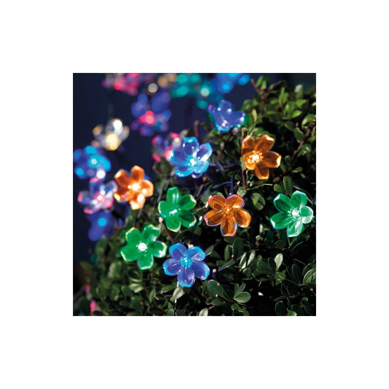 Guirlande solaire “ Fleurs de lumière ” 