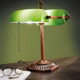 Lampe banquier double abat-jour (5)
