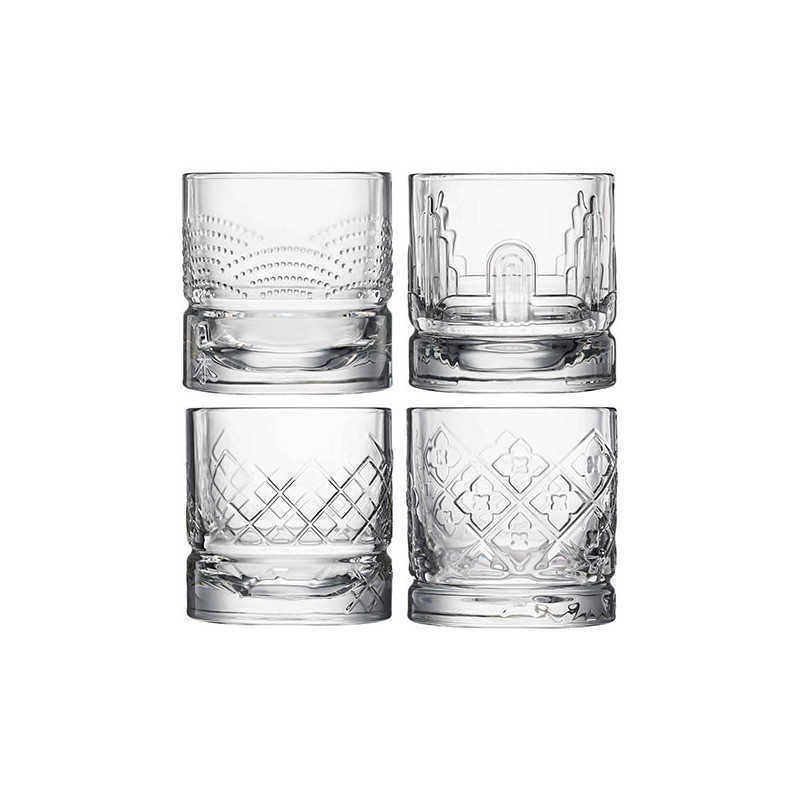 Coffret 4 verres à whisky La Rochère