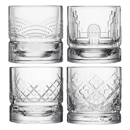 Coffret 4 verres à whisky La Rochère