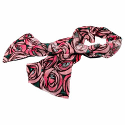 L’étole en velours Rose et Larme de Mackintosh