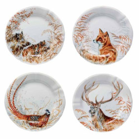 Les quatre assiettes à dessert Sologne, par l’Homme Moderne.