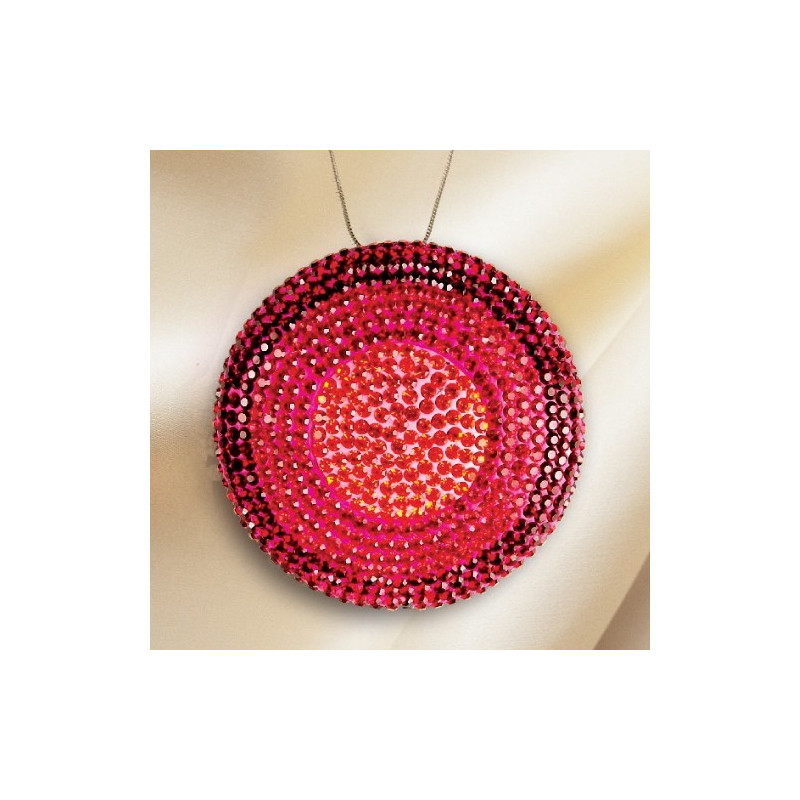 Collier médaillon de cristal