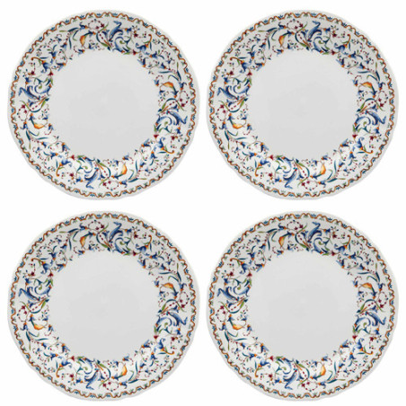 Le lot de 4 assiettes à dessert