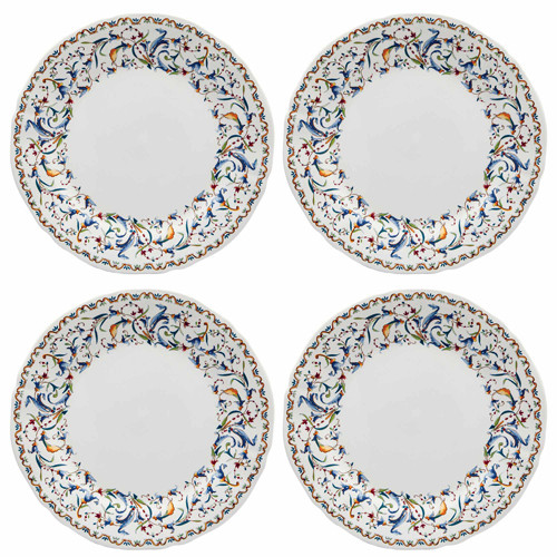 Le lot de 4 assiettes à dessert