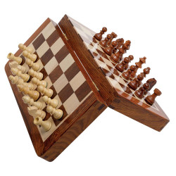 L’échiquier pliant en bois