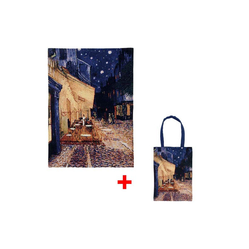 La tapisserie Terrasse du café le soir de Van Gogh