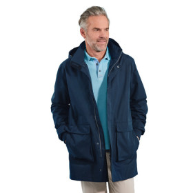 Parka imperméable Bermudes®, Tour de poitrine : 2XL (120/124), Couleur : Marine, par l’Homme Moderne.