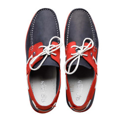 Mocassins bateau bicolores