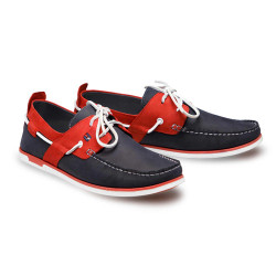 Mocassins bateau bicolores