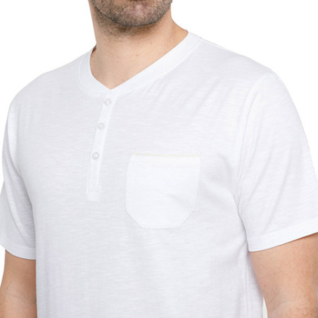 Tee-shirt col tunisien