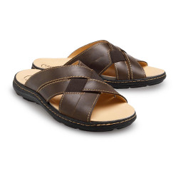 Claquettes cuir Podo Confort