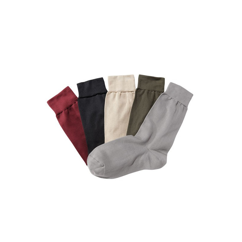 Chaussettes microfibre chaleur - les 5 paires