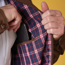 Blouson suédé Havane