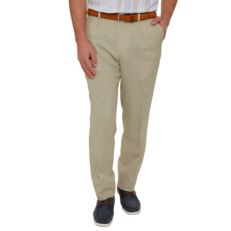 Pantalon antitache à ceinture confort