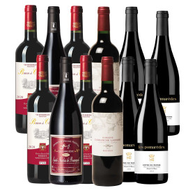 1 Assortiment de 6 vins + 1 assortiment OFFERT, par l’Homme Moderne.