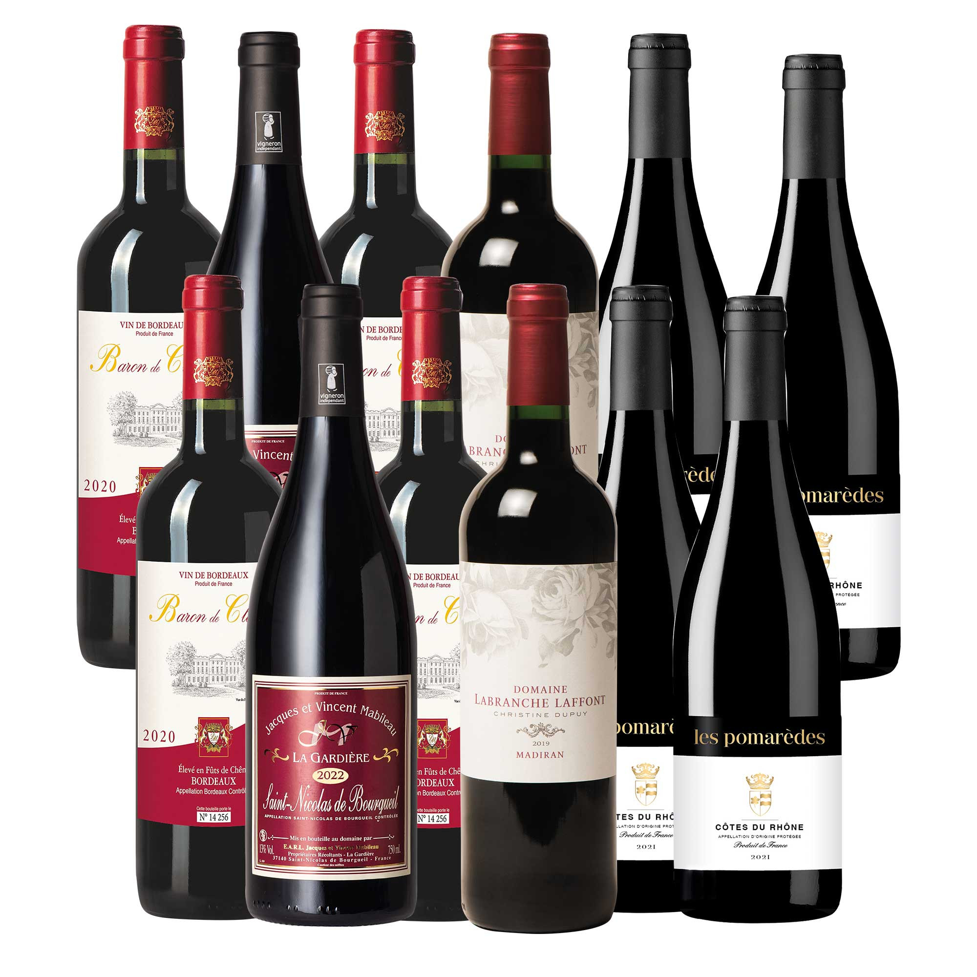 1 Assortiment de 6 vins + 1 assortiment OFFERT