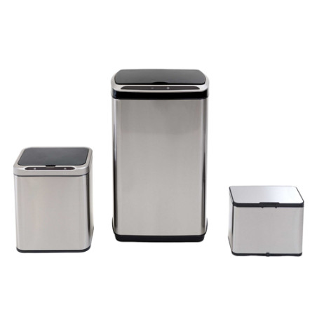 Poubelles automatiques et composteur - les 3