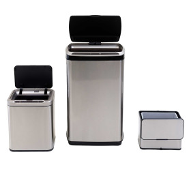 Poubelles automatiques et composteur - les 3, par l’Homme Moderne.