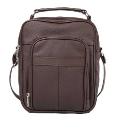 Sacoche cuir multipoche