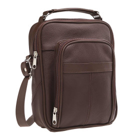 Sacoche cuir multipoche