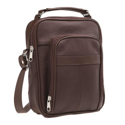 Sacoche cuir multipoche