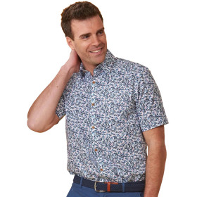 Chemisette Bali, Encolure : 43/44, Couleur : Bleu, par l’Homme Moderne.