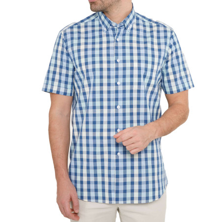 Chemisette carreaux Océan