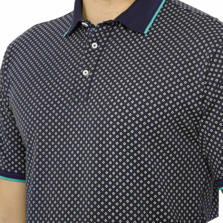 Polo graphic marine