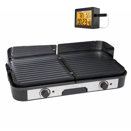 Plancha-gril 2 zones + sonde de cuisson OFFERTE