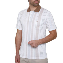 Polo rayures amincissantes